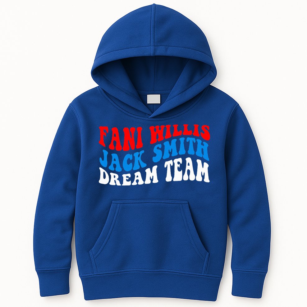Fani Willis Jack Smith Dream Team Groovy US Flag Kids Hoodie