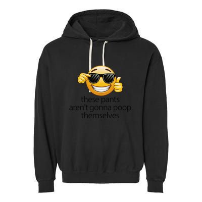 Funny Weird Joke Hilarious Sarcastic Gross Poop Meme Humor Garment-Dyed Fleece Hoodie
