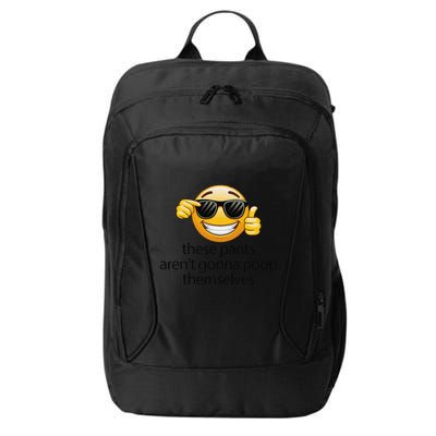 Funny Weird Joke Hilarious Sarcastic Gross Poop Meme Humor City Backpack