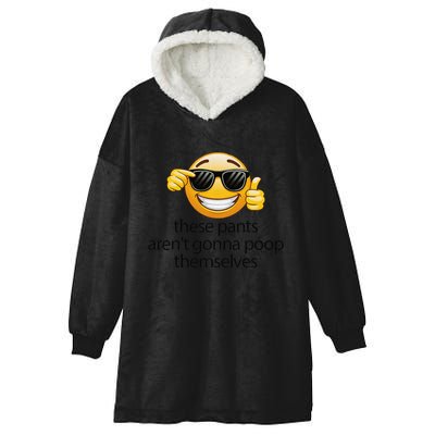 Funny Weird Joke Hilarious Sarcastic Gross Poop Meme Humor Hooded Wearable Blanket