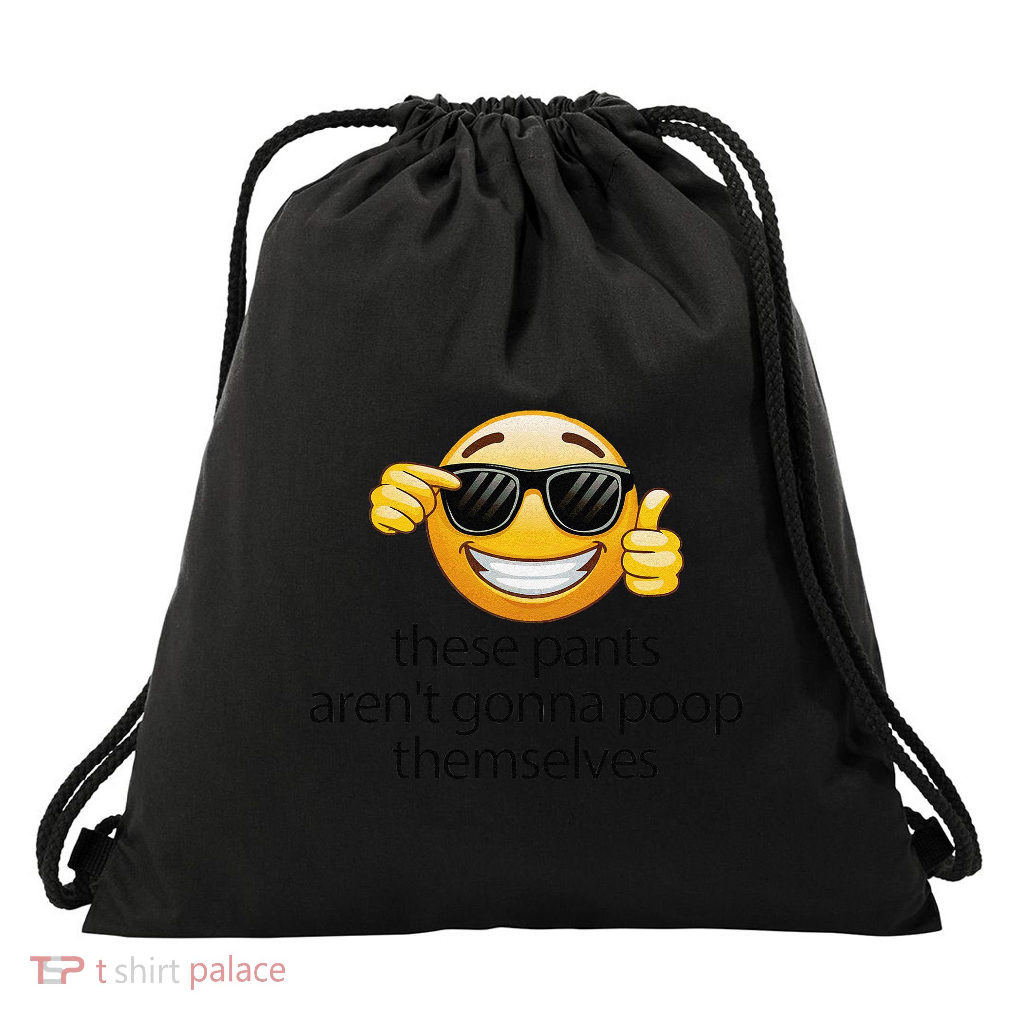 Funny Weird Joke Hilarious Sarcastic Gross Poop Meme Humor Drawstring Bag