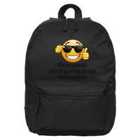 Funny Weird Joke Hilarious Sarcastic Gross Poop Meme Humor 16 in Basic Backpack