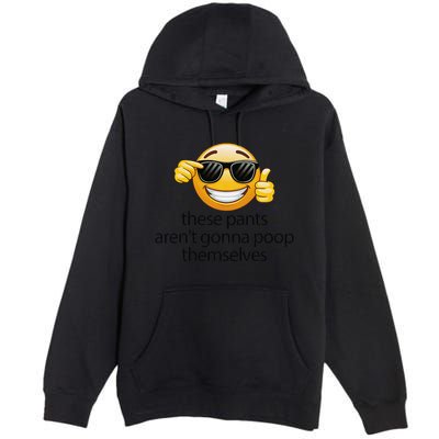 Funny Weird Joke Hilarious Sarcastic Gross Poop Meme Humor Premium Pullover Hoodie