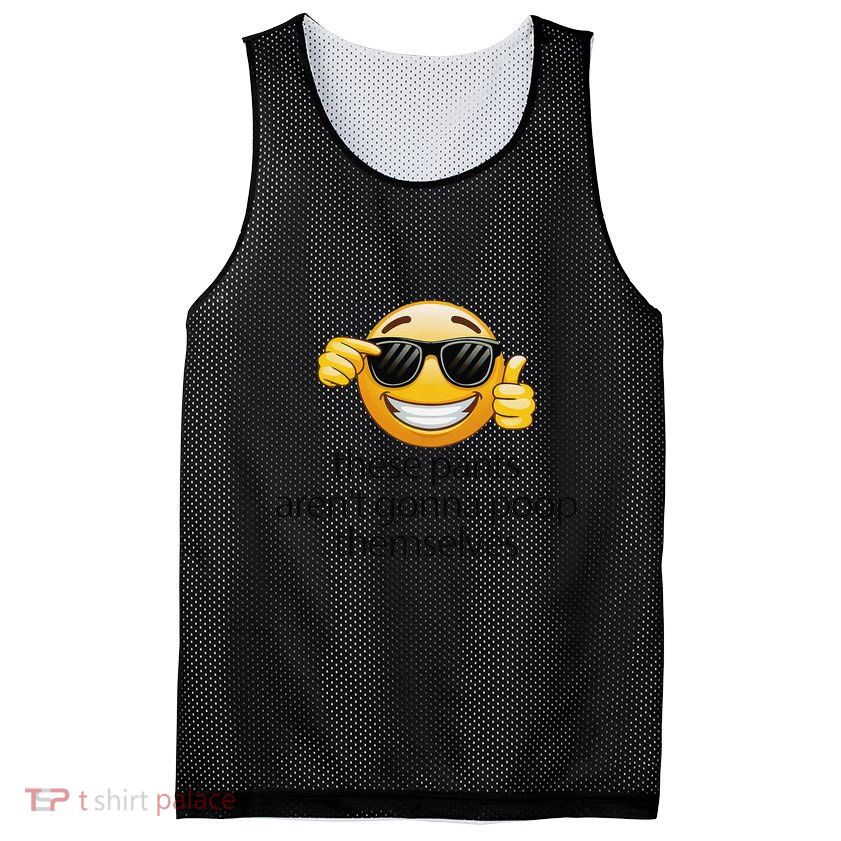 Funny Weird Joke Hilarious Sarcastic Gross Poop Meme Humor Mesh Reversible Basketball Jersey Tank