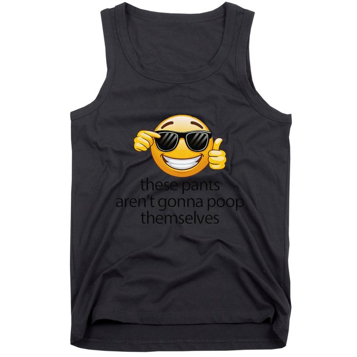 Funny Weird Joke Hilarious Sarcastic Gross Poop Meme Humor Tank Top