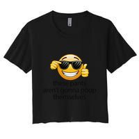 Funny Weird Joke Hilarious Sarcastic Gross Poop Meme Humor Crop Top