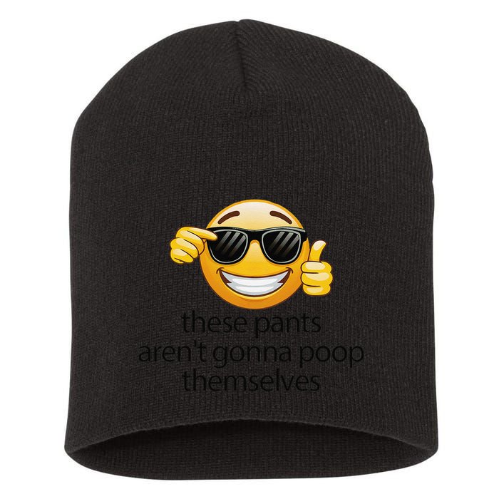 Funny Weird Joke Hilarious Sarcastic Gross Poop Meme Humor Short Acrylic Beanie