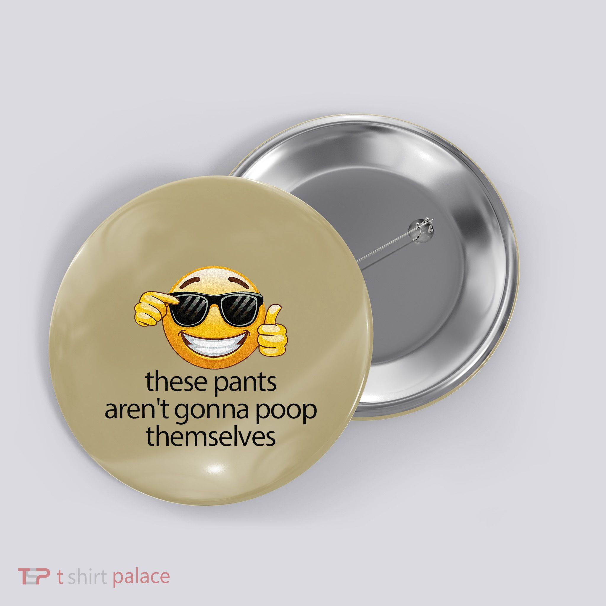 Funny Weird Joke Hilarious Sarcastic Gross Poop Meme Humor Button
