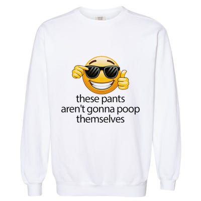Funny Weird Joke Hilarious Sarcastic Gross Poop Meme Humor Garment-Dyed Sweatshirt
