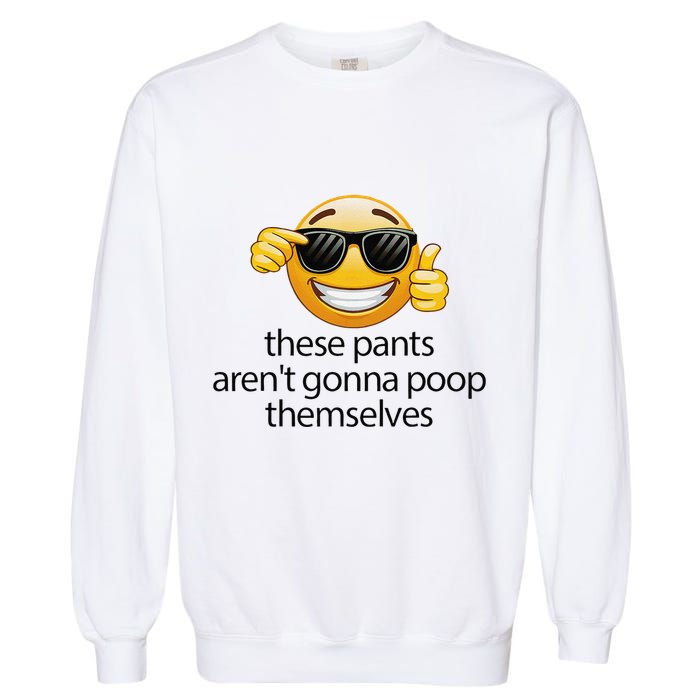 Funny Weird Joke Hilarious Sarcastic Gross Poop Meme Humor Garment-Dyed Sweatshirt