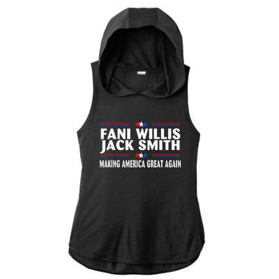 Fani WIllis Jack Smith Making America Great Again Ladies PosiCharge Tri-Blend Wicking Draft Hoodie Tank