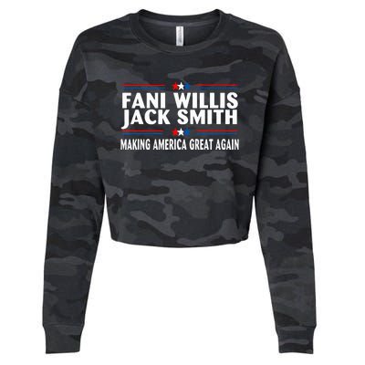 Fani WIllis Jack Smith Making America Great Again Cropped Pullover Crew