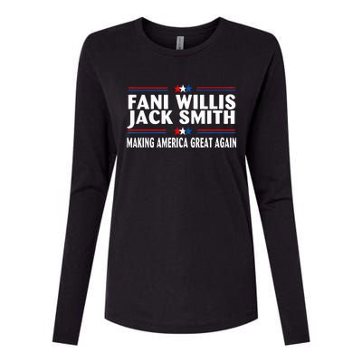 Fani WIllis Jack Smith Making America Great Again Womens Cotton Relaxed Long Sleeve T-Shirt