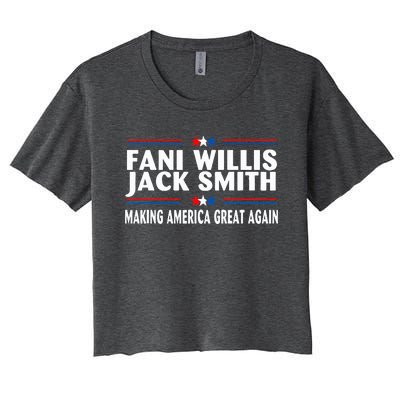 Fani WIllis Jack Smith Making America Great Again Women's Crop Top Tee