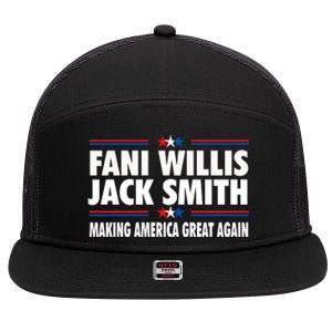 Fani WIllis Jack Smith Making America Great Again 7 Panel Mesh Trucker Snapback Hat