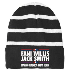 Fani WIllis Jack Smith Making America Great Again Striped Beanie with Solid Band