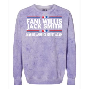 Fani WIllis Jack Smith Making America Great Again Colorblast Crewneck Sweatshirt