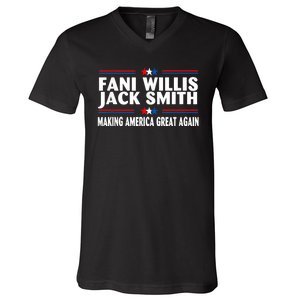 Fani WIllis Jack Smith Making America Great Again V-Neck T-Shirt