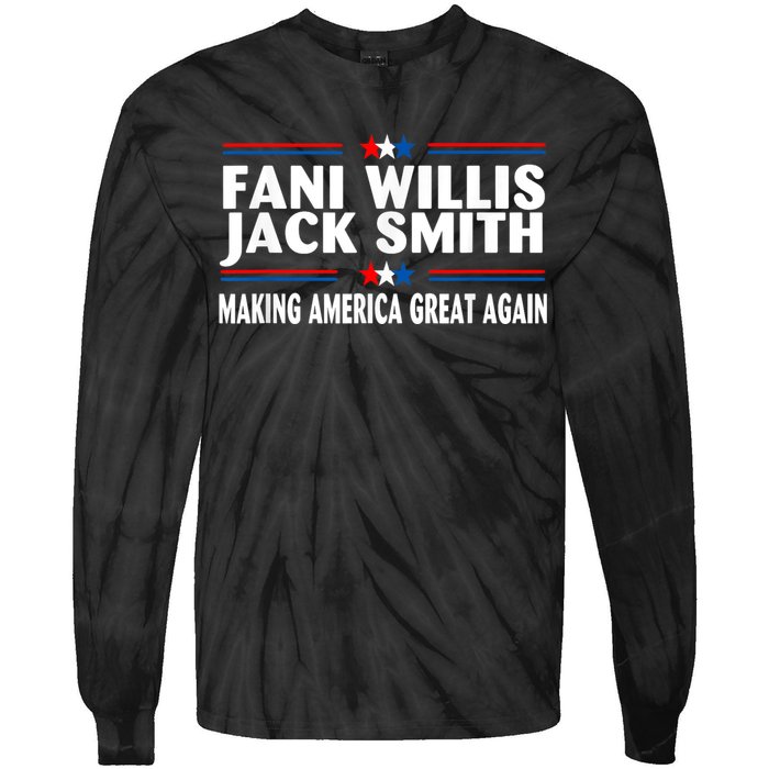 Fani WIllis Jack Smith Making America Great Again Tie-Dye Long Sleeve Shirt