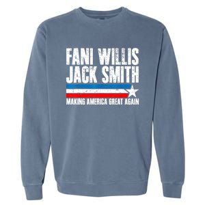 Fani Willis Jack Smith For President 2024 Retro Men Women Garment-Dyed Sweatshirt