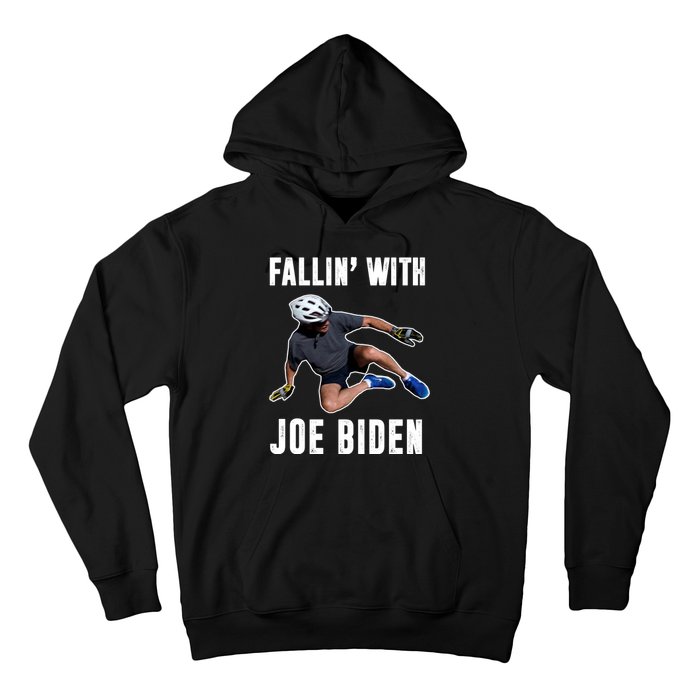 Fallin With Joe Biden Funny Bicycle Hoodie