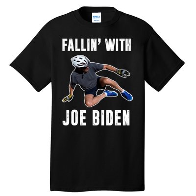 Fallin With Joe Biden Funny Bicycle Tall T-Shirt