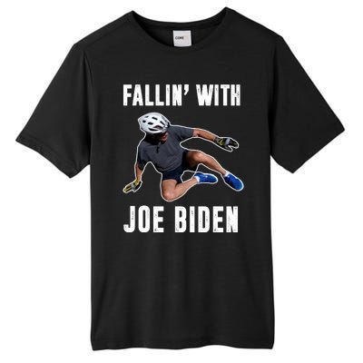 Fallin With Joe Biden Funny Bicycle Tall Fusion ChromaSoft Performance T-Shirt