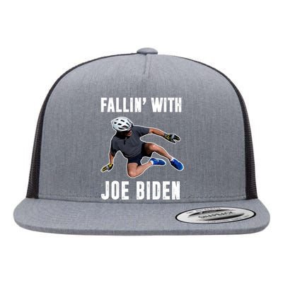 Fallin With Joe Biden Funny Bicycle Flat Bill Trucker Hat