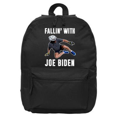 Fallin With Joe Biden Funny Bicycle 16 in Basic Backpack