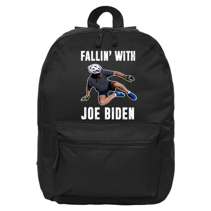 Fallin With Joe Biden Funny Bicycle 16 in Basic Backpack