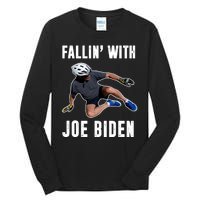 Fallin With Joe Biden Funny Bicycle Tall Long Sleeve T-Shirt