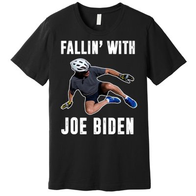 Fallin With Joe Biden Funny Bicycle Premium T-Shirt