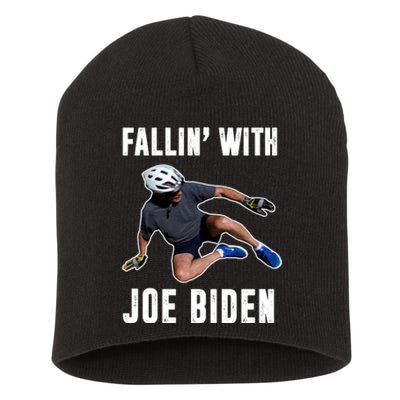 Fallin With Joe Biden Funny Bicycle Short Acrylic Beanie