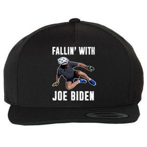 Fallin With Joe Biden Funny Bicycle Wool Snapback Cap