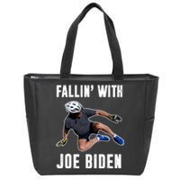 Fallin With Joe Biden Funny Bicycle Zip Tote Bag