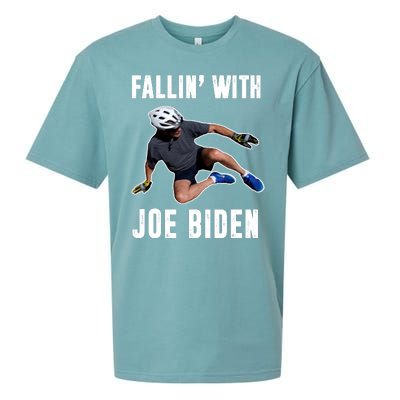 Fallin With Joe Biden Funny Bicycle Sueded Cloud Jersey T-Shirt