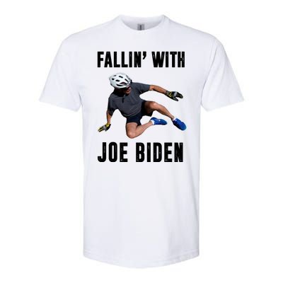 Fallin With Joe Biden Funny Bicycle Softstyle CVC T-Shirt