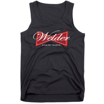 Funny Welder King Of Trades Tee Tank Top