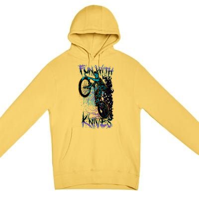 Fun With Knives Bike Trickster Rider Premium Pullover Hoodie