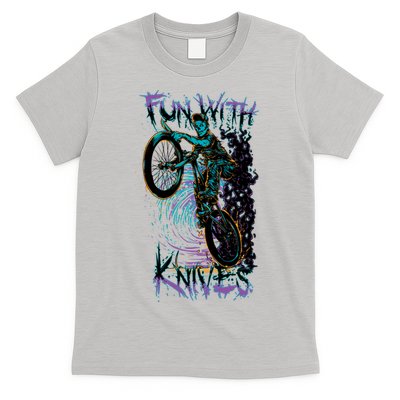 Fun With Knives Bike Trickster Rider T-Shirt