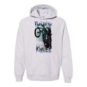 Fun With Knives Bike Trickster Rider Premium Hoodie