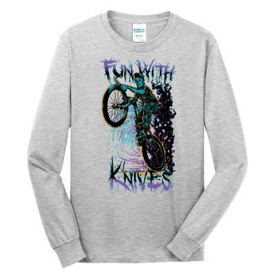 Fun With Knives Bike Trickster Rider Tall Long Sleeve T-Shirt