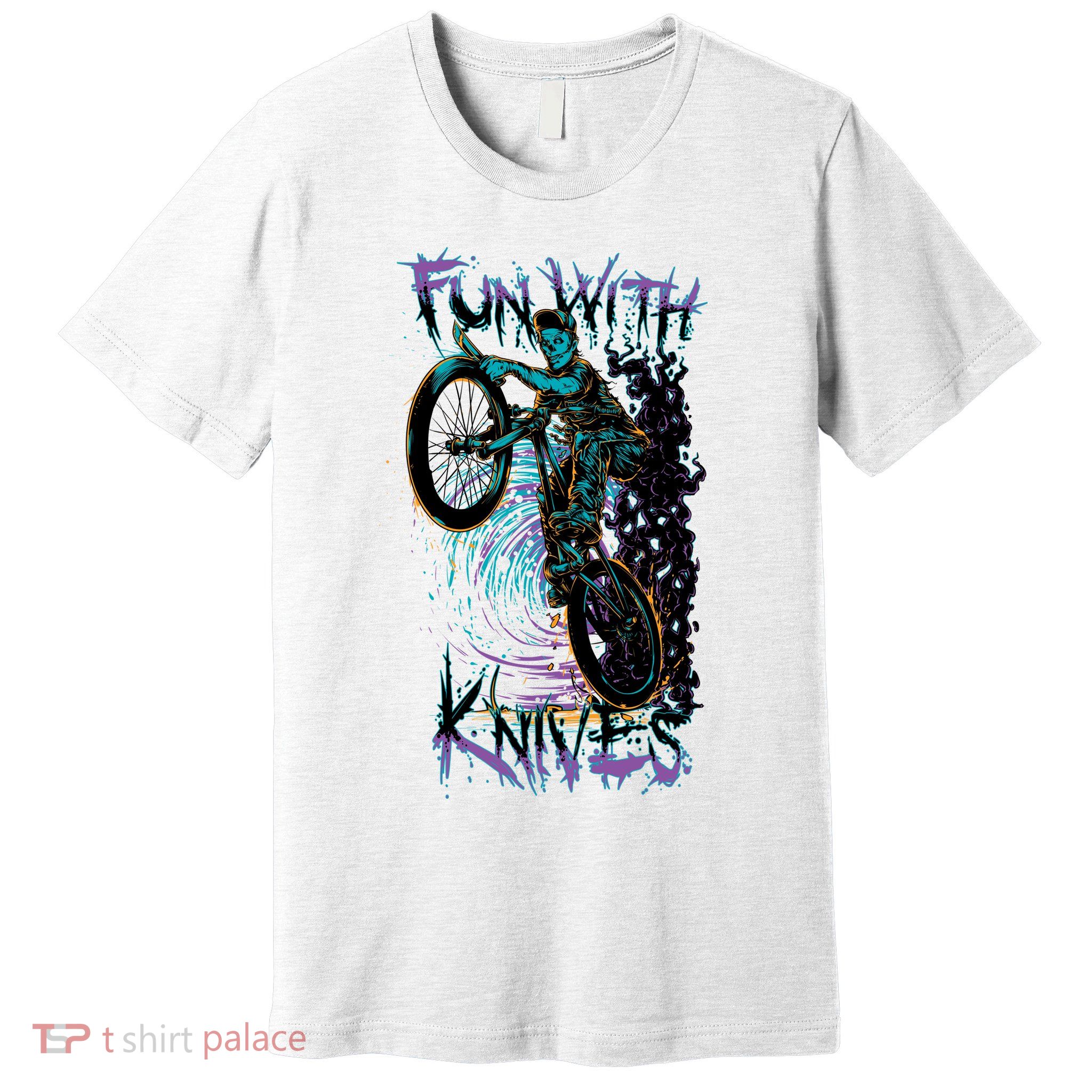 Fun With Knives Bike Trickster Rider Premium T-Shirt