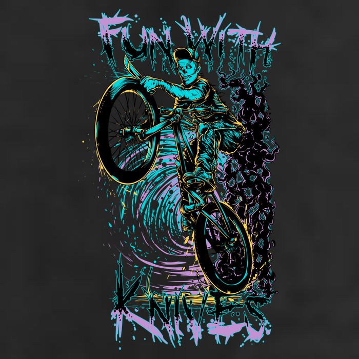 Fun With Knives Bike Trickster Rider 11oz C Handle Ceramic Mug