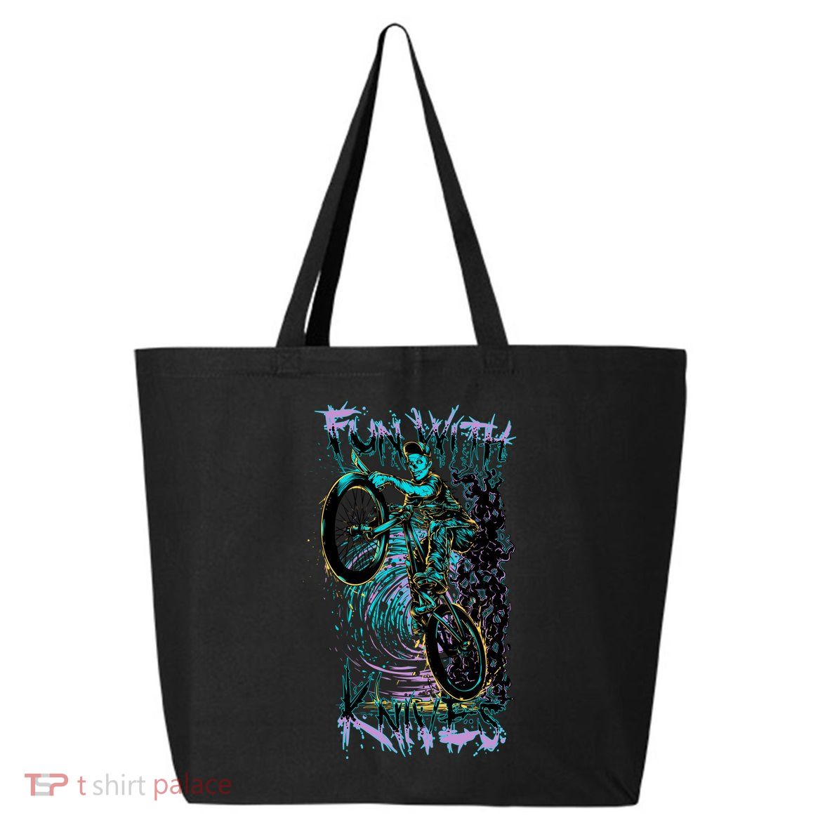 Fun With Knives Bike Trickster Rider 25L Jumbo Tote