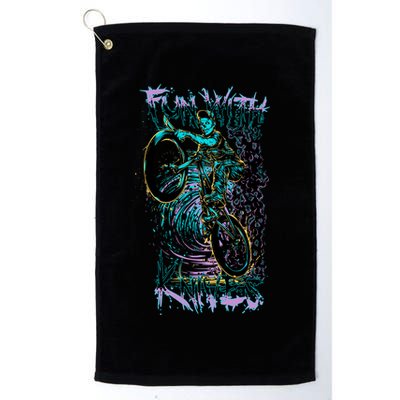 Fun With Knives Bike Trickster Rider Golf Towel