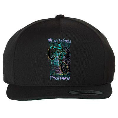 Fun With Knives Bike Trickster Rider Wool Snapback Cap