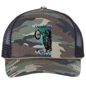 Fun With Knives Bike Trickster Rider Retro Rope Trucker Hat Cap