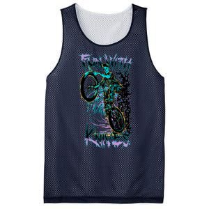 Fun With Knives Bike Trickster Rider Mesh Reversible Basketball Jersey Tank