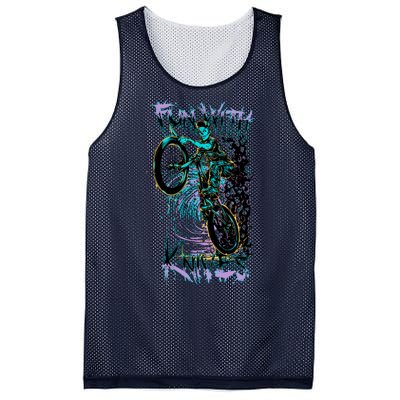 Fun With Knives Bike Trickster Rider Mesh Reversible Basketball Jersey Tank